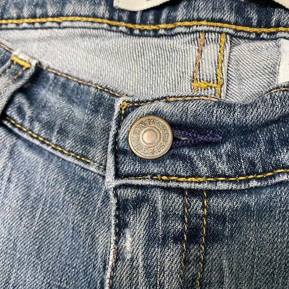 Vintage Y2K Grunge Low Rise Long and Lean Distressed Faded Jeans - Picture 7 of 8